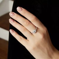 Anneau Gaurosa Femme Fantasy in Argent Moissanite 50001551 - 50001551